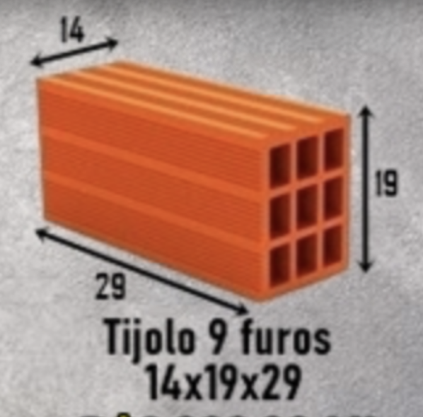 Tijolo 9 Furos